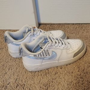 white & reflective gray Air Force 1 '07 Lv8